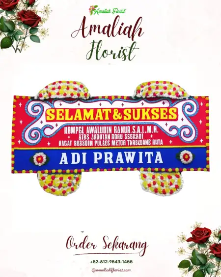 Papan Bunga Ucapan Selamat Samboja